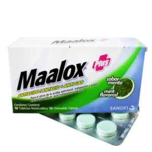 MAALOX PLUS X 50 TABLETAS MASTICABLES