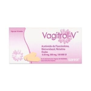 Vagitrol-V Vaginal con 10 Óvulos