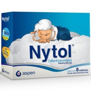 Nytol 50 mg con 8 tabletas