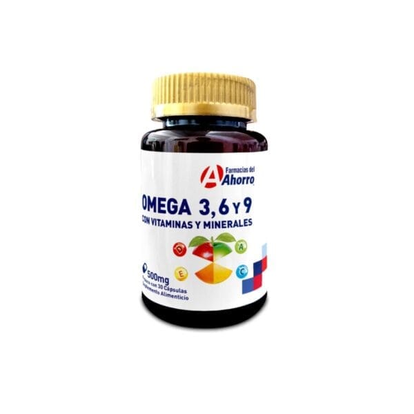 Omega 3,6,9 Suplemento Alimenticio 30 cápsulas Marca del Ahorro