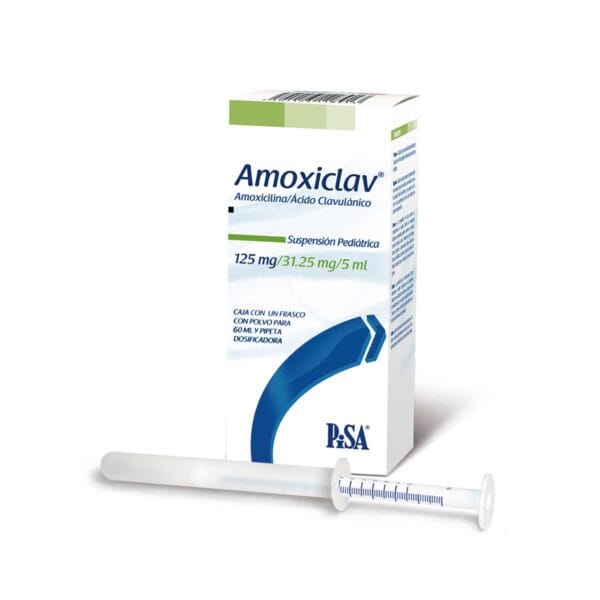 Amoxiclav Pediatrico 125 mg Suspensión Oral 60 ml