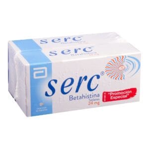 Serc 24 mg Oral 30 tabletas 2 pz